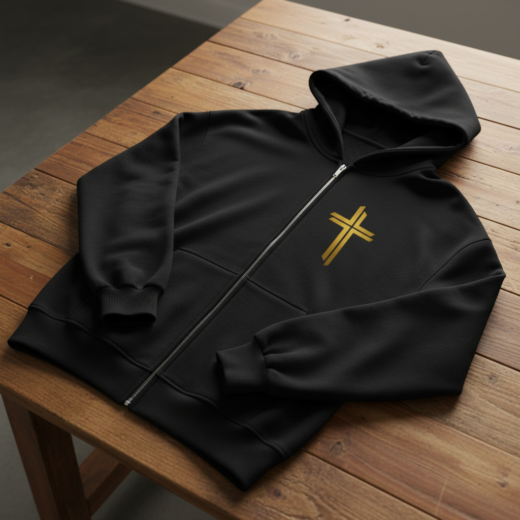 Golden Cross Zipper