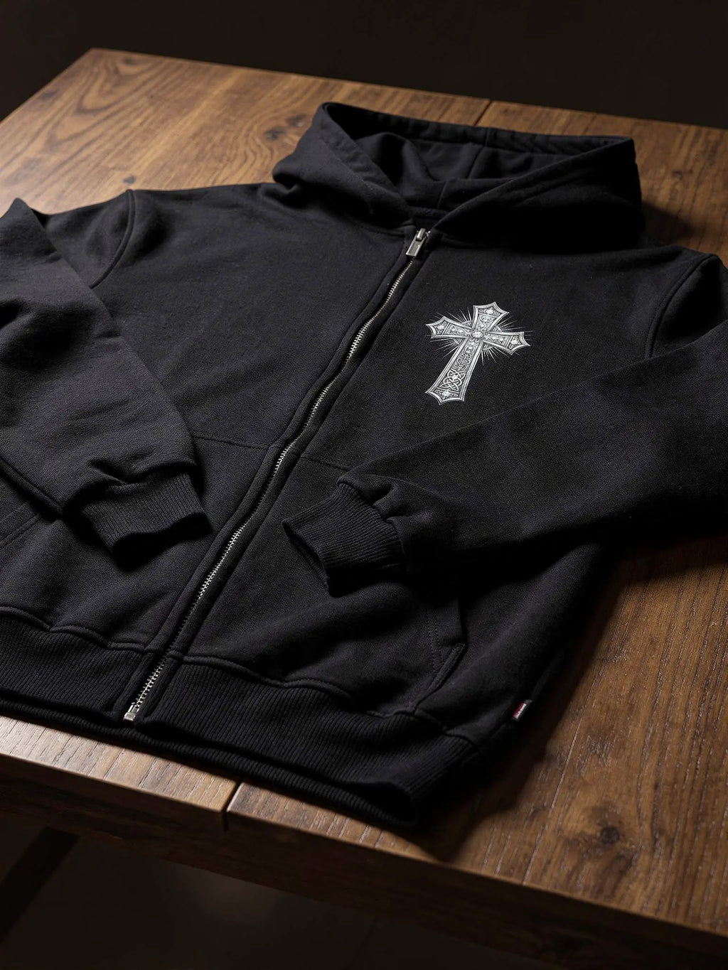 Silver Cross Zipper
